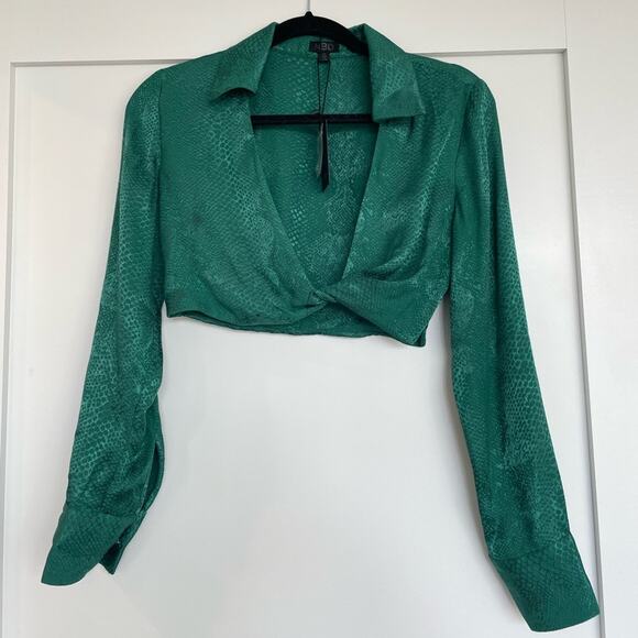 NBD Green Crop Top - Picture 4 of 12